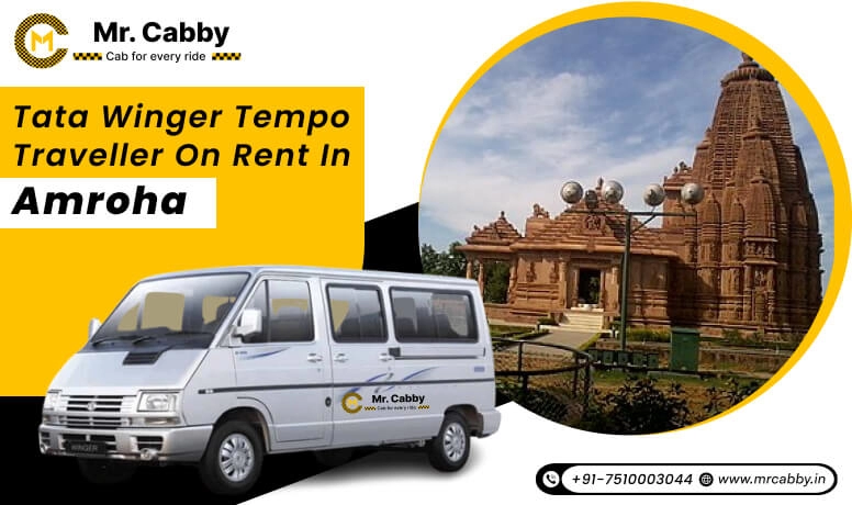 Tata Winger Tempo Traveller in Amroha, Tata Winger on rent in Amroha for Group Travel and Get 10% Off - Mr. Cabby