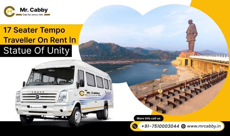 17 Seater Tempo Travellers on Rent in Statue of Unity, 17 Seater Tempo Travellers Hire in Statue of Unity, 17 Seater in Tempo Traveller in Statue of Unity - Mr. Cabby