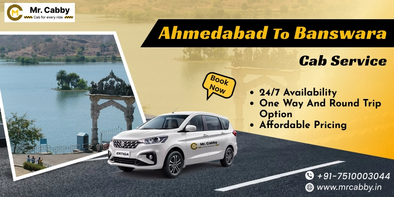  Ahmedabad to Banswara Cab Service | Book Ahmedabad to Banswara Taxi - Mr. Cabby