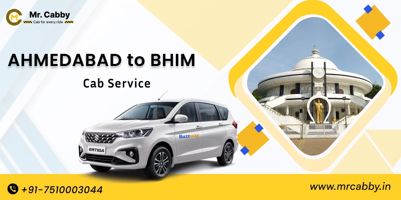 Ahmedabad to Bhim Cabs | Ahmedabad to Bhim One Way or Round Trip Taxi Booking from Mr. Cabby - Fare Starts at Rs. 11/km