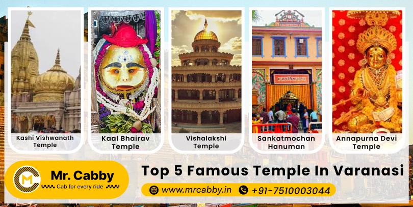Top 5 Famous Temples in Varanasi | Most Famous Temple in Varanasi | visit the Famous Temples of Varanasi Hire Mr.Cabby @ Rs.11/ km