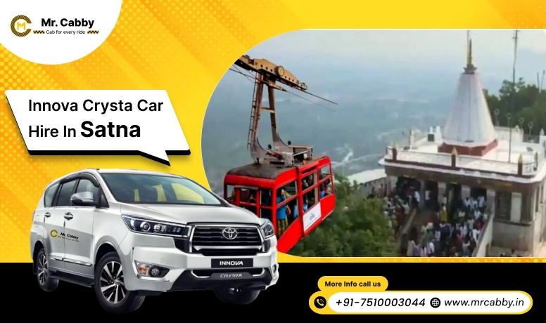 Hire Innova on Rent in Satna, Toyota Innova Crysta car hire in Satna, innova car rent per km - Mr. Cabby