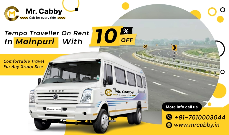 9, 12, 16 seater Maharaja Tempo Traveller in Mainpuri, Maharaja Tempo Traveller on Rent @ R. 22 /km - Mr. Cabby