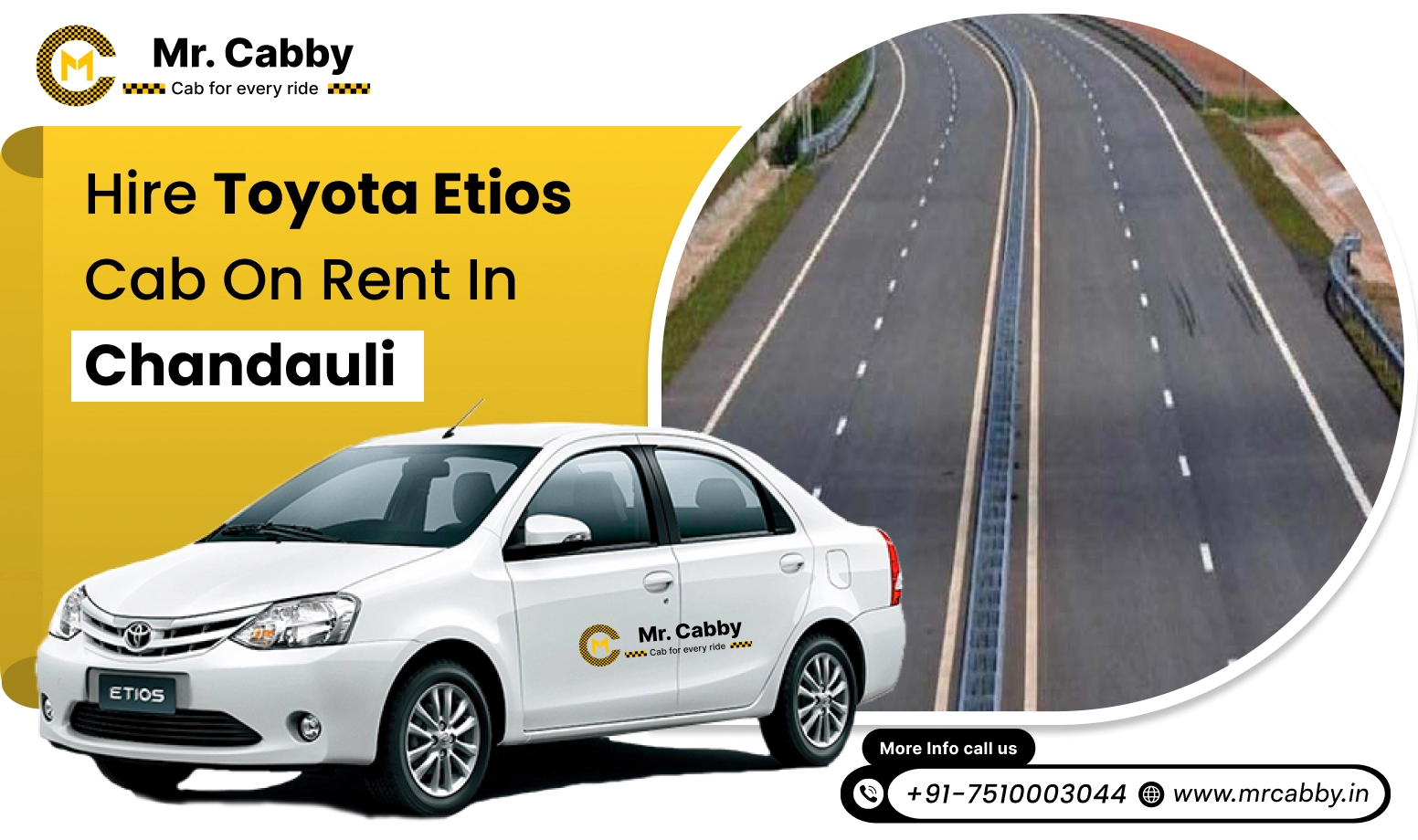 Toyota Etios Cab Hire in Chandauli, Toyota Etios Rental Service in Chandauli with 10% Off - Mr. Cabby