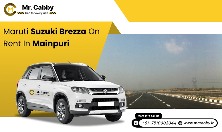 Hire Maruti Suzuki Vitara Brezza Cab in Mainpuri, Vitara Brezza Taxi on Rent in Mainpuri - Mr. Cabby