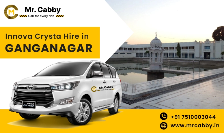 Toyota Innova Crysta Hire In Sri Ganganagar | Hire Innova On Rent In Sri Ganganagar | Mr. Cabby