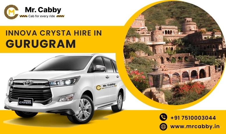 Hire Innova On Rent In Gurugram, Innova Crysta Cab Hire in Gurugram, Toyota Innova Crysta Hire In Gurugram - Mr. Cabby