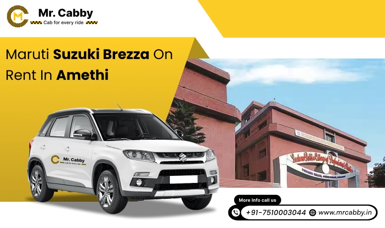 Hire Maruti Suzuki Vitara Brezza cab in Amethi, Suzuki  Brezza Taxi on rent in Amethi for Outstation - Mr. Cabby