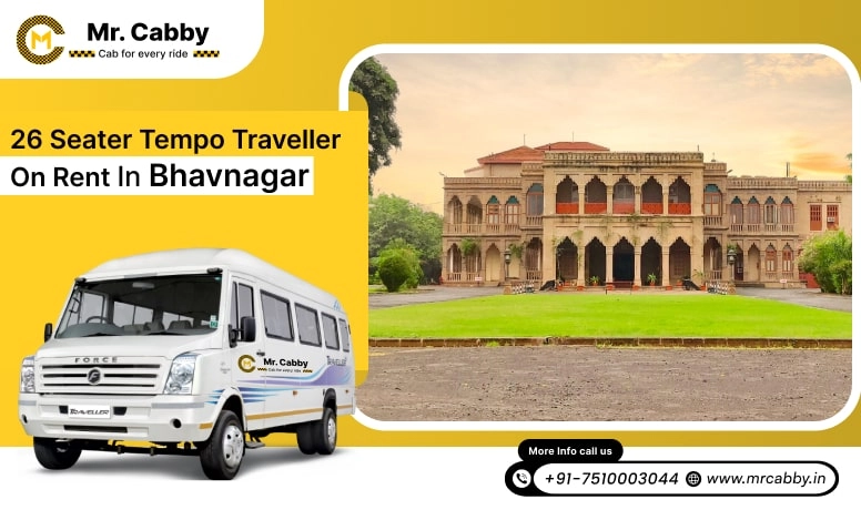 26 Seater Tempo Traveller on Rent in Bhavnagar, Hire 26 Seater Tempo Traveller in Bhavnagar,  26 Seater Tempo Traveller for Rent in Bhavnagar - Mr. Cabby