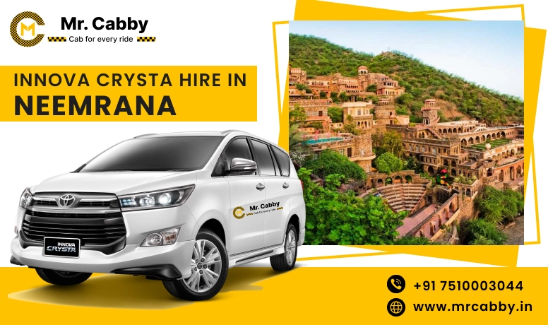 Toyota Innova Crysta Hire In Neemrana | Hire Innova On Rent In Neemrana | Mr. Cabby