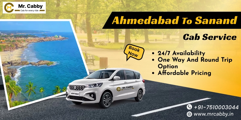  Ahmedabad to Sanand Cab Service | Book Ahmedabad to Sanand Taxi - Mr. Cabby