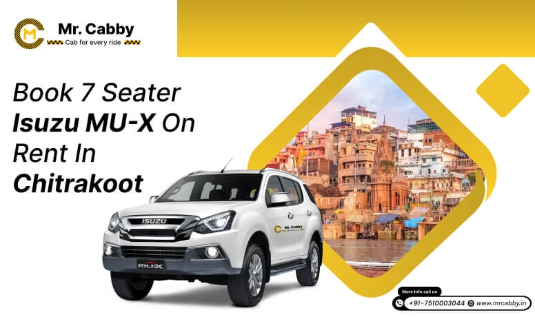 Book 7 seater Isuzu MU-X on rent in Chitrakoot - Mr. Cabby