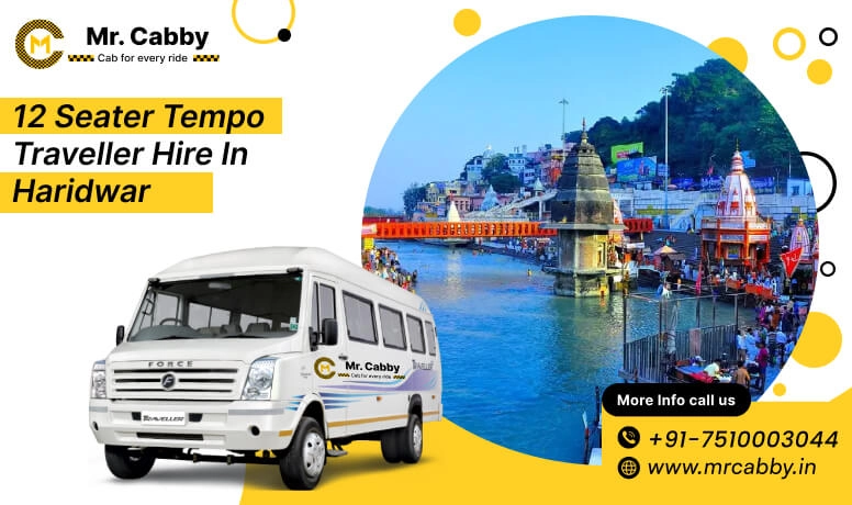 12 Seater Tempo Traveller on Rent in Haridwar, Tempo Traveller 12 Seater Hire on Rent in Haridwar - Mr. Cabby