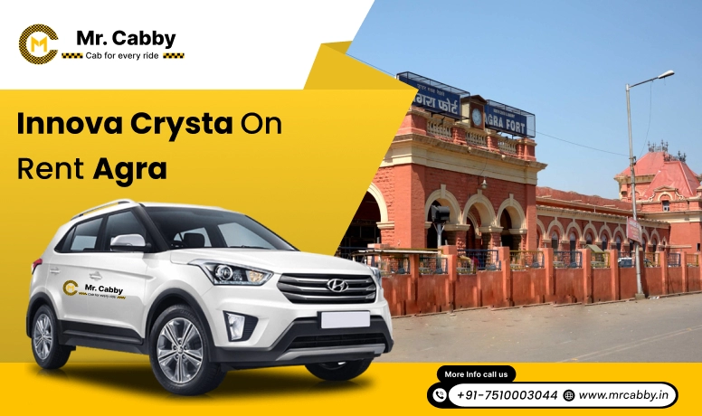 Hire Innova on rent in Agra, Toyota Innova Crysta on rent in Agra - Mr. Cabby