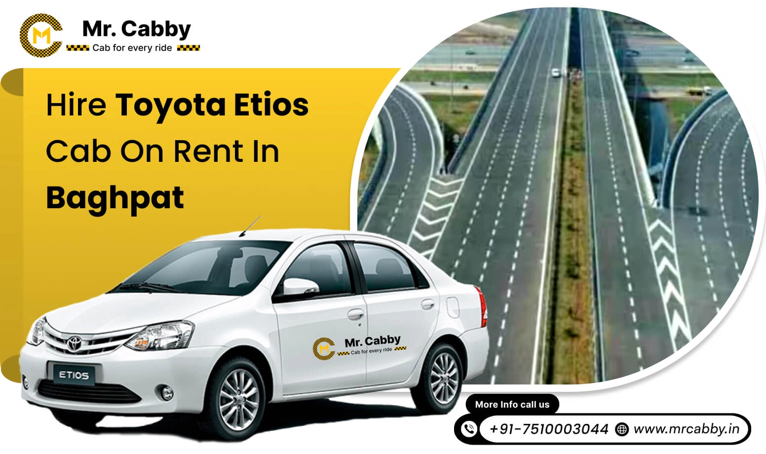 Toyota Etios Cab Hire in Baghpat | Book Toyota Etios Rental Service in Baghpat with 10% Off | Mr.Cabby