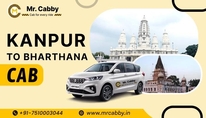 Kanpur to Bharthana Cab, One way Taxi Service from Kanpur to Bharthana - Up to 10% Off