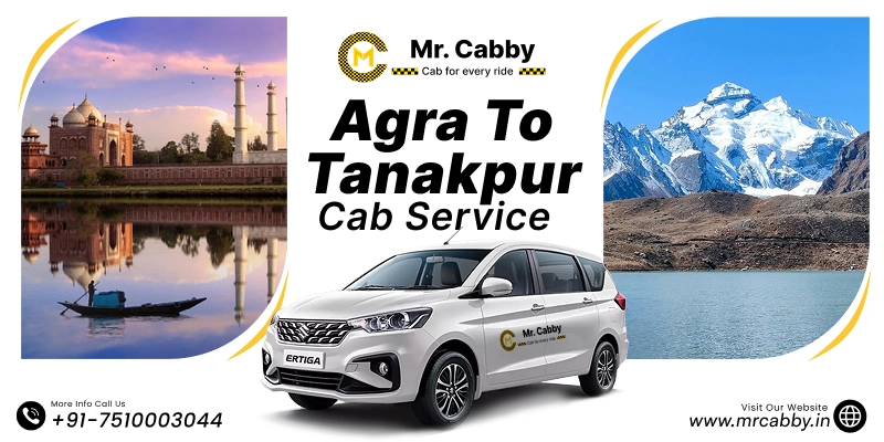 Agra to Tanakpur Cab, Agra to Tanakpur Taxi Booking for One Way and Round Trip, Agra to Tanakpur Taxi Fare: Rs.12/km
