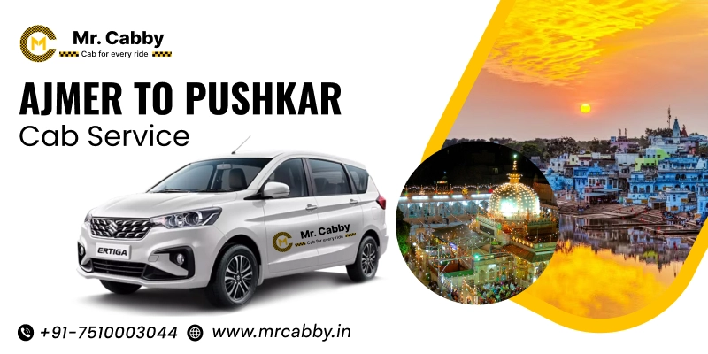 Ajmer to Pushkar Cab | Book Ajmer to Pushkar Taxi Service Fare starts at 12Rs/km with Mr. Cabby