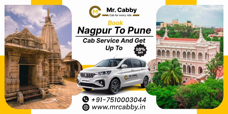  Nagpur to Pune Cab Service with Up To 10% Off | Nagpur to Pune One Way or Round Trip Taxi Booking from Mr. Cabby
