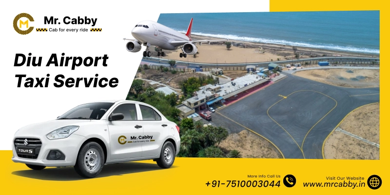 Diu Airport Taxi service | Diu Airport Cab Booking at Lowest Fare start @ Rs.11/Km