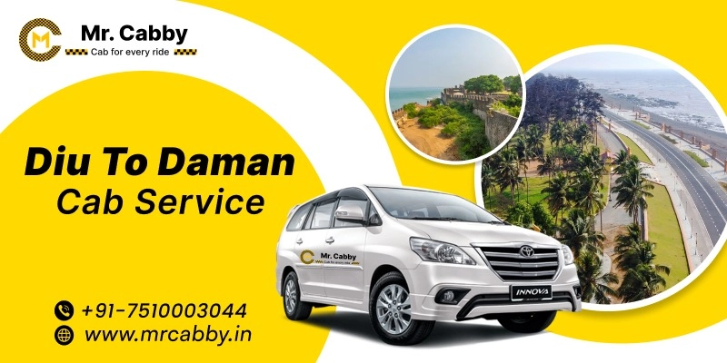 Diu to Daman Cab Service | Diu to Daman One-Way or Round-Trip Taxi Booking Fare Starts at Rs. 12/km - Mr. Cabby 
