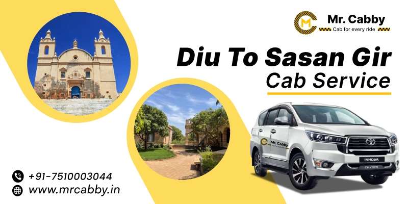 Diu to Sasan Gir Cab Service | Book Diu to Sasan Gir Taxi Online for One-way and Round-trip fare starts @ Rs.12/km