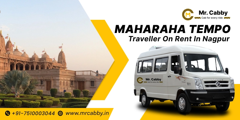 Maharaja Tempo Traveller on Rent in Nagpur, Maharaja Tempo Traveller in Nagpur, Nagpur Maharaja Tempo Traveller Fare @ Rs. 26/Km - Mr. Cabby