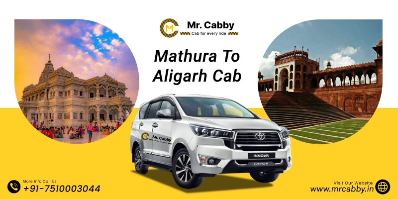 Mathura to Aligarh Cab, Mathura to Aligarh Taxi for One Way & Round Trip - Fare Starts At Rs.12/km