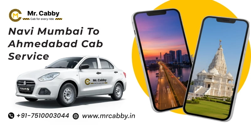 Navi Mumbai to Ahmedabad Cabs | One Way Taxi from Navi Mumbai to Ahmedabad from just Rs. 12/km