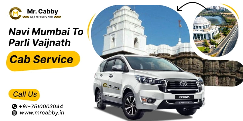 Navi Mumbai to Parli Vaijnath Cab Service | Navi Mumbai to Parli Vaijnath Jyotirlinga Round Trip or One Way Taxi Booking from Rs. 12/km