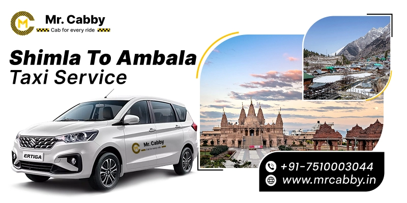 Book Shimla to Ambala taxi service and Get upto 10% Off | Shimla to Ambala cabs