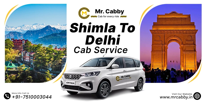 Shimla to Delhi Cab Service, Shimla to Delhi Cab Hire for One Way and Round trip,  Shimla to Delhi Taxi Fare - Rs.12/km