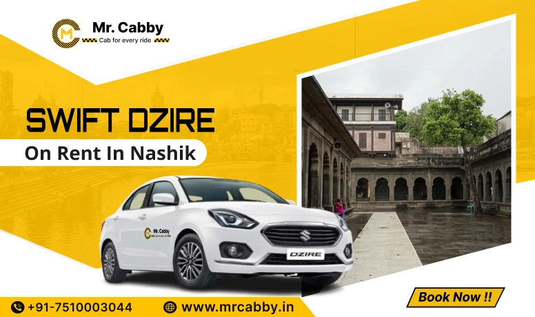 Swift Dezire on Rent in Nashik, Swift Dzire Cab Hire in Nashik, Nashik Swift Dzire Taxi Fare Rate INR 11/KM - Mr. Cabby