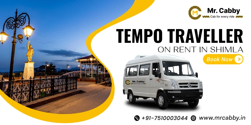 Tempo Traveller on Rent in Shimla, 12, 17 & 20 Seater Tempo Traveller Hire in Shimla for outstation, Tempo Traveller on rent per km @ just 24/km