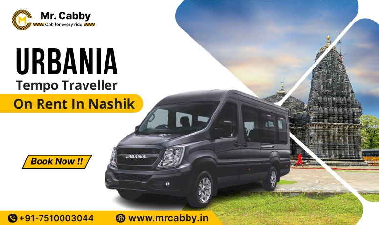 Urbania Tempo Traveller on Rent in Nashik, Urbania on Rent in Nashik, Nashik Urbania Tempo Traveller Fare INR 32/KM- Mr. Cabby