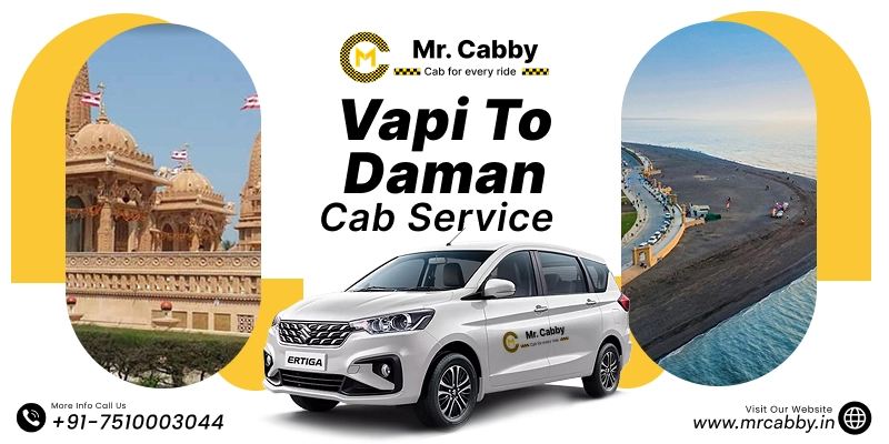 Vapi to Daman Cab Service | Vapi to Daman One-Way or Round-Trip Taxi Booking Fare Starts at Rs. 12/km - Mr. Cabby