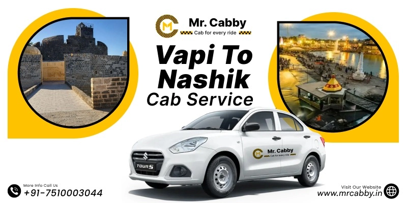 Vapi to Nashik Cab Service | Vapi to Nashik One-Way or Round-Trip Taxi Booking Fare Starts at Rs. 12/km - Mr. Cabby